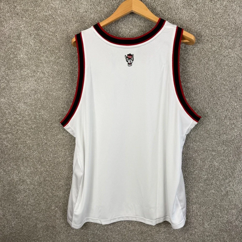 Adidas NC State Wolfpack Basketball Jersey Mens‎ 2XL White Red IX7910 NEW